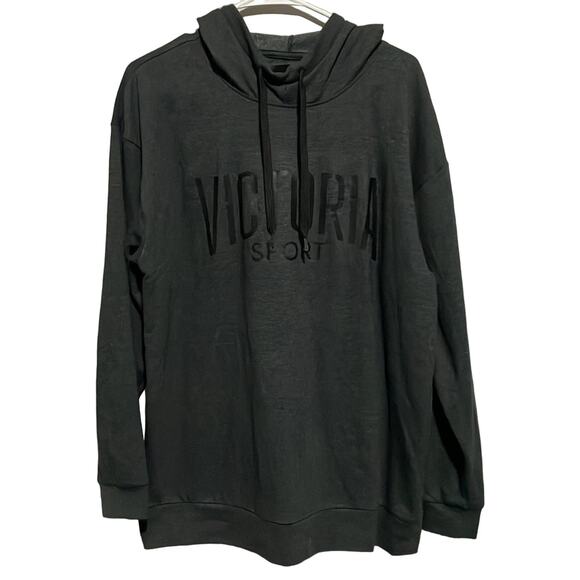 Victoria’s Secret Grey Hoodie M Oversized Pullover Logo Victoria Sport C… - Picture 1 of 4